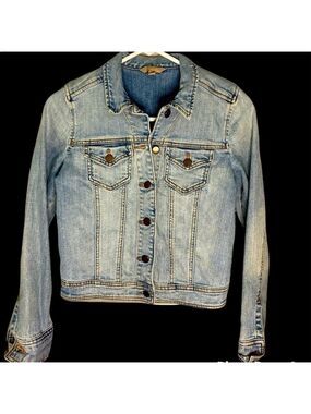 Rubbish Cropped Denim Jean Jacket